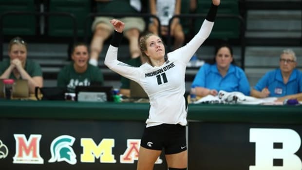 Michigan State  Volleyball (PHOTO:  MSU SID)